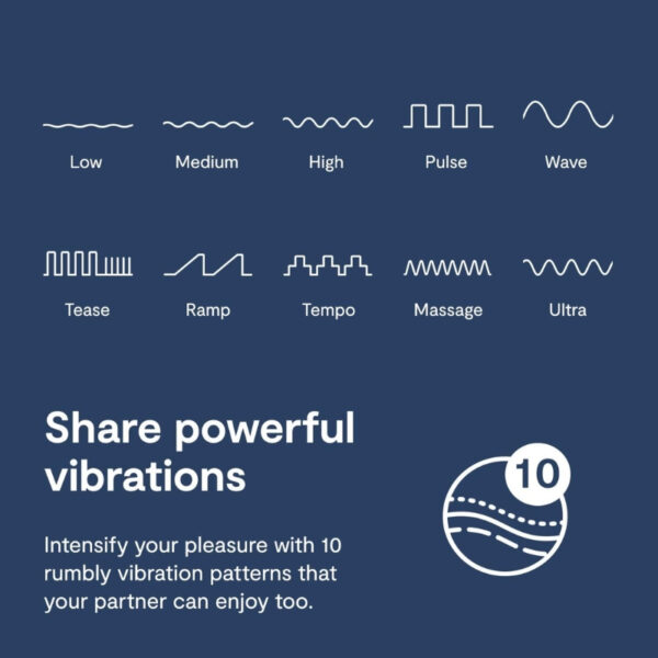 10 chế độ rung vòng đeo We-Vibe Pivot