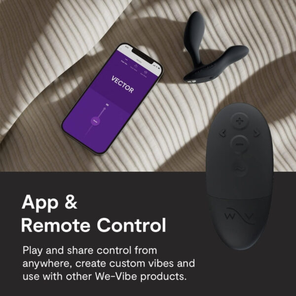 Đồ chơi hậu môn We-Vibe Vector điều khiển