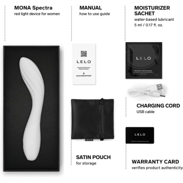 Máy rung thủ dâm Lelo MONA Spectra trọn bộ phụ kiện