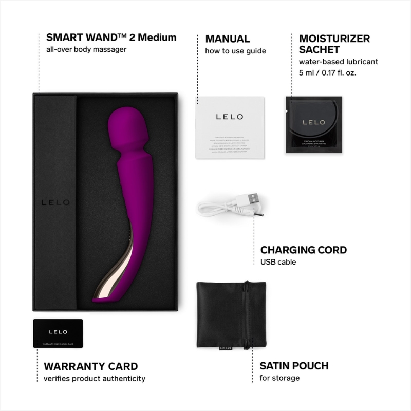 Phụ kiện chày rung Lelo Smart Wand 2 Medium cao cấp Phụ kiện chày rung Lelo Smart Wand 2 Medium cao cấp