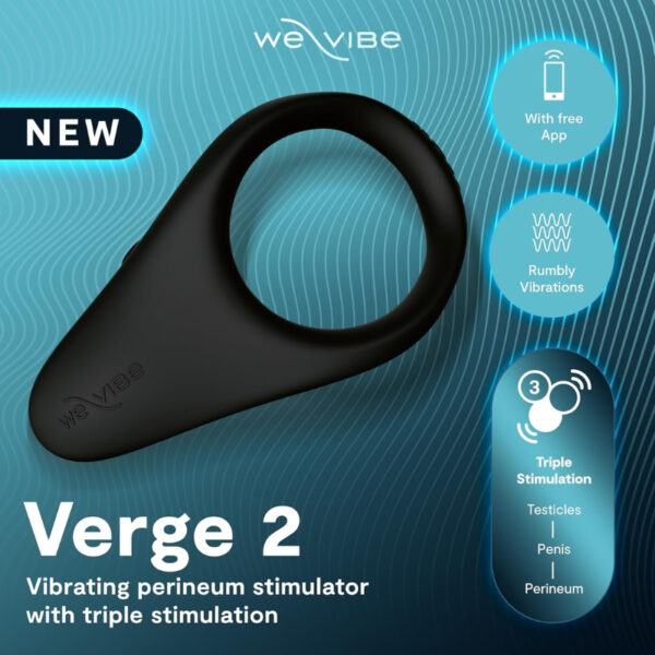 Vòng đeo dương vật We-Vibe Verge 2 kích thích 3 điểm